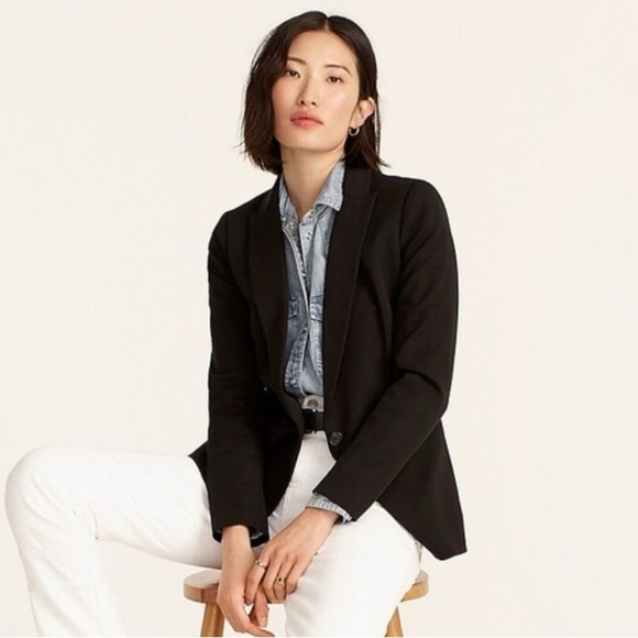 J.CREW Petite Parke blazer in bi-stretch linen cotton blend SIZE 00 - Picture 3 of 12
